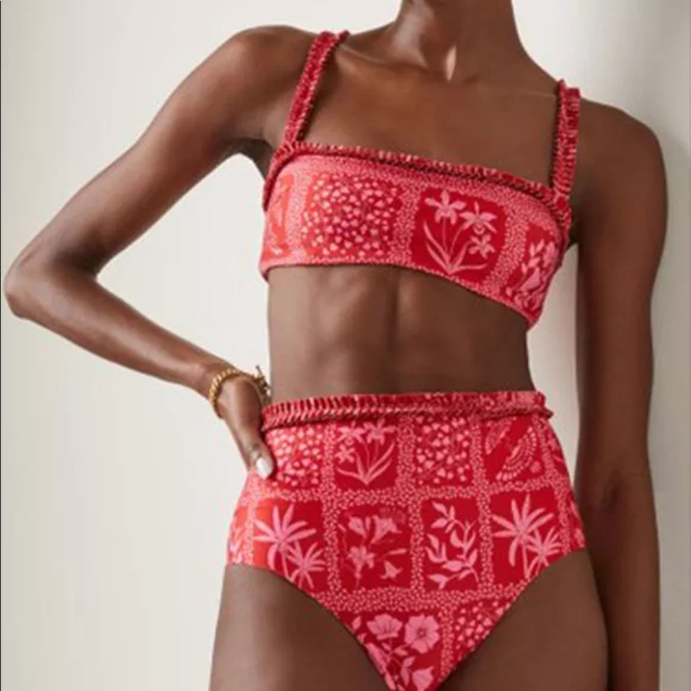 Red Print Bikini